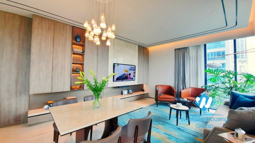 Luxury furnished two bedroom apartment for rent in Tay Ho,